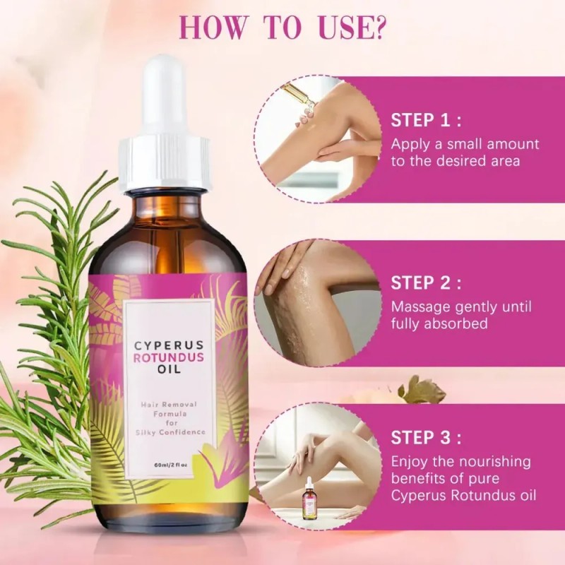 Reductor Del Crecimiento Del Vello Corporal Cyperus Oil 2