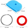 32Pcs Rubber Keycaps Silicone Key Identifier Caps Coloured Key Covers,Half