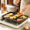 CALLARON Grill Pan for Stove - Nonstick Divided Grill Pan