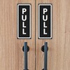 XILIWU PULL/PUSH Plate with Double Sided Tape, Acrylic Door Sign,