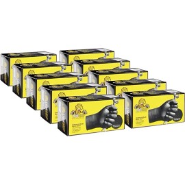 Eppco Lion Grip - 7 Mil - Tread Texture - Black - 10 Boxes Per Case - X-Large