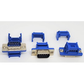 PC Accessories - Connectors Pro 20-Pack 2.54mm IDC Crimp Connector DB9 Male for 1.27mm Flat Ribbon Cable, D-sub 9 Pins Male 20-Pack