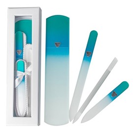 Bona Fide Beauty Handmade Czech Glass Manicure Pedicure Set