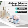 Ilauke Pack of 2 Transparent Drawer Organiser, Stackable Bathroom Organiser