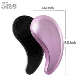 MAEELOU Small Dog Brush- Grooming Tool for Teddy, Yorkies, Maltese, Shih Tzu, Chihuahua - Puppy Hair Brush (Electroplating Purple)