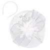 YJZQ Fascinator Hats Bridal Hat Feathers Veil Mesh Headband Hair