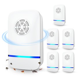 Ultrasonic Pest Control Repeller,6 PCS Mosquito Repellent Indoor for Home Mosquito Repellent Electronic Pest Repellent Plug in Indoor for Mosquito, Insect, Roaches, Spider, Ant, Bug, Mouse Repellent