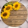 Butaluk Sunflower Round Tablecloth Round Fitted Tablecloth with Elastic Round