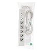 Sanwa Supply TAP-F37-2KSR Power Strip, 7 Outlet (3 P), 6.6