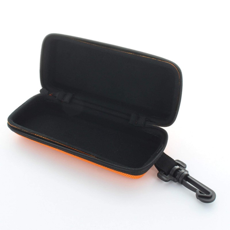Eyeglass Case, Urethane Semi Hard Case, Square (Zipper Type with