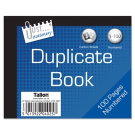 Just stationery Half Size Duplicate Book Notebook, 4025/96