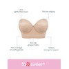 FallSweet Lace Strapless Bras for Women Longline Bustier Underwire Corset