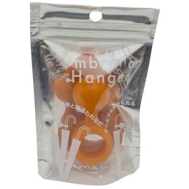 ビニール傘のかわいい相棒! アンブレラハンガー オレンジMBA-UH04