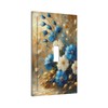 Decorative Art Light Switch Covers Gilded Blue White Blooms Single