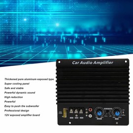 12V Car Amplifier Board, 1000W Car Audio High Power Amplifier Amp Board, Aluminum Alloy Subwoofer Plate Amplifier for Vehicle