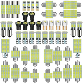 YESCHE 50-Pack LED Interior Light Kit Map Dome Bulb for Car Truck Vehicle