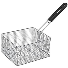 Hendi Frittierkorb, für HENDI Fritteuse 205822 & 205839, inkl. Griff, 8L, Silber, 930656