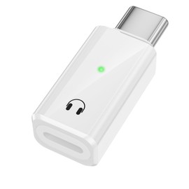 PonJel USB C to Lighting Audio Adapter, USB C Male to Lighting Female Connector Headphone Adapter for Phone 16/15 Pad Pro Air MacBook, Galaxy S24 S23 and More Type C Devices