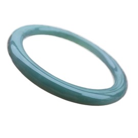 Certified Icy Green A JADE Jadeite Baby Circle Bangle Bracelet 42mm 689500 AS
