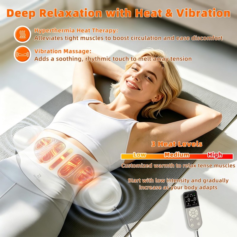 Zenopax Electric Lumbar Traction Device,5 In1 Smart Back Decompression