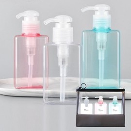 Travel shampoo bottle, plain cosmetic empty bottles 150ml, 3-piece set, Bright empty bottles, cosmetic containers, cosmetic empty bottles / 여행용 샴푸통 화장품 무지 공병 150ml 3종 브라이트 공병 화장품용기 화장품공병