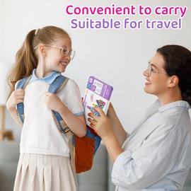 Magnetic Tiles for Kids Ages 4-8,Mini Magnetic Building Blocks,Magnet Tiles Travel Construction Set with Storage Iron Box,Toddler Montessori Birthday Gift Toys for 3 Year Old Boys and Girls