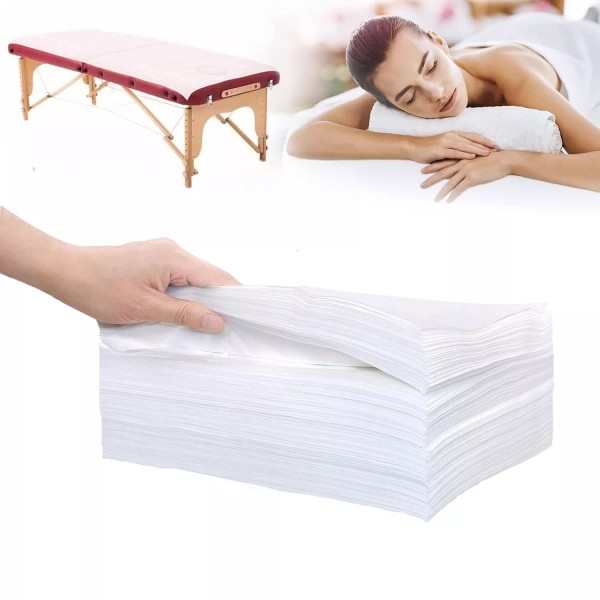 No Brand 50Pcs Disposable Massage Table Sheets 31.5" x 71"