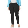 SLIM-SATION Women's Plus-Size Wide Band Pull-on Straight Leg Pant with