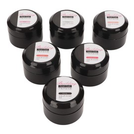 Asixxsix Gel de construcción sólido para uñas, Gel de extensión de uñas de 6 Colores, Gel de construcción sólido portátil no pegajoso para tallar salón de Arte de uñas, Uso doméstico