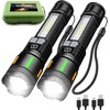 YLUIQDZL 2 Pack High Lumens Rechargeable Flashlights,5 Modes Super Bright