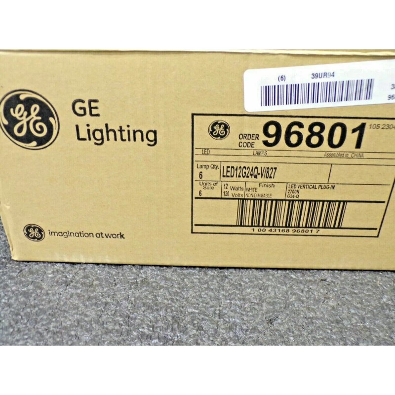 GE (CASE OF 6) GE Lighting LED12G24q-V/82