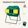 Werph 43 Gallon Compost Bin with Gloves, Fast Assembly &