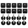 10PCS Thread Black Plastic Furniture Chair Leg Blanking End Covers