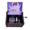 Elfen Lied Music Box Engraved Wood Mini Hand Crank Printed