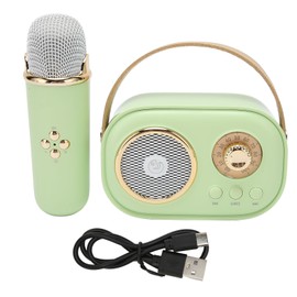 Wireless Bluetooth Speaker with Microphone Portable Rechargeable Mini Mics Speaker Set for Home Party
