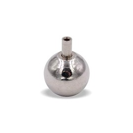 Wire Rope Holder / Gripper 15, Ball Diameter 18 mm, Nickel-Plated, Max. Rope Diameter 1.5 mm