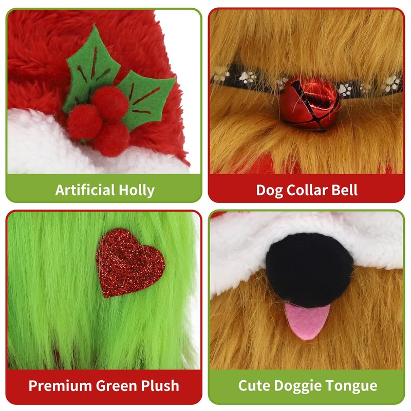 KnomeKo Christmas Gnomes Plush Decor Dog Gnome Decor