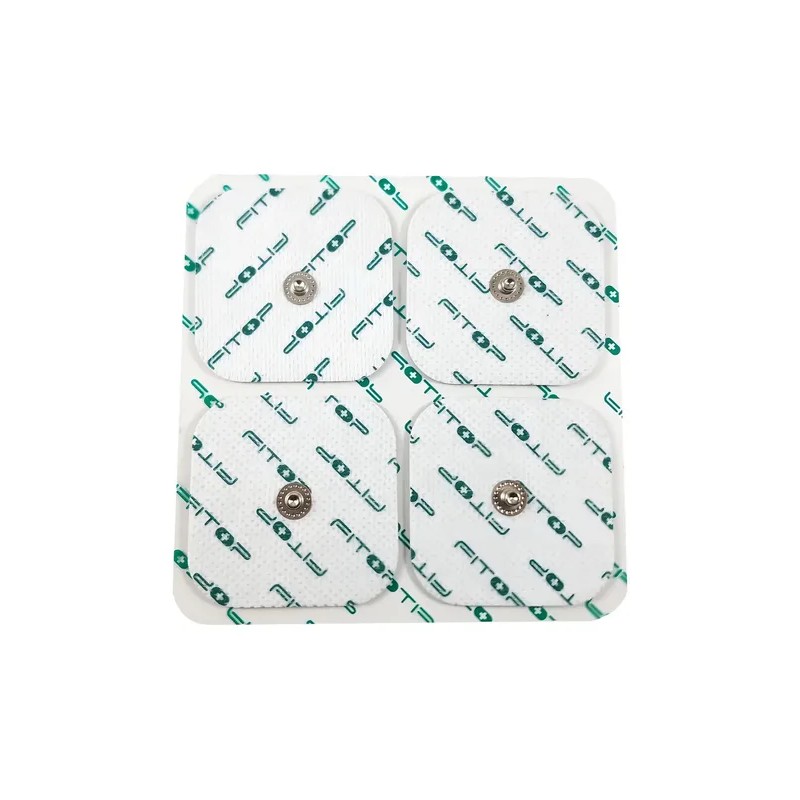 Electrodos 5x5cm Reutilizables Snap Compatibles Compex Fitop Pack 12