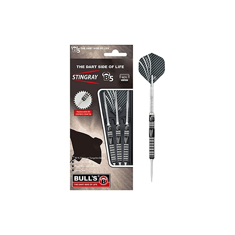 Bulls Stingray B5 ST1 Steel Dart, Unisex, Stingray-B5 ST1, schwarz/silber