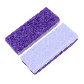 Mikinona 3sets Stone Foot File Callus Remover Foot Scraper Foot Care Scrubber Dual-sided Design Purple Dead Skin Remover 2pcs*3