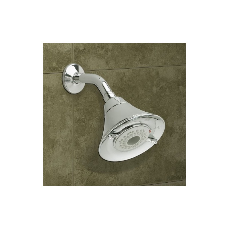 American Standard 1660717.002 FloWise Transitional 3-Function Water Saving Shower, Polished