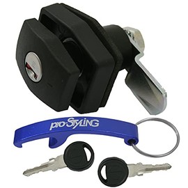 Zadi Flap Lock Service Flap Gas Box Caravan Motorhome Caravan Boat Zadi Black in Set with pro-Styling Keyring