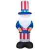 4' Gemmy Airblown Inflatable Patriotic 4th of July Uncle Sam