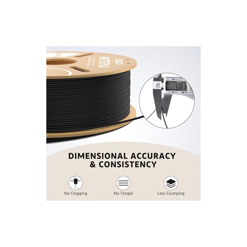 ELEGOO Matte PLA Filament Beige 1KG, 1.75mm 3D Printer Filament