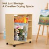 VISWIN Art Cart Organizer, Solid Beechwood Art Supply Storage Organizer