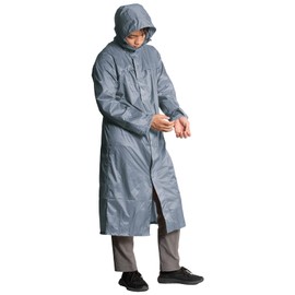 Makku Rainwear, Kurutto Pack Raincoat, Blue, Gray, L