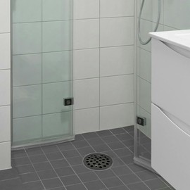 2pcs Brushed Nickel Snap-in Shower Floor Drain Cover，4-1/4 Inch Round Shower Drain Strainer Replacement Cover, Easy-to-Install Long-Lasting