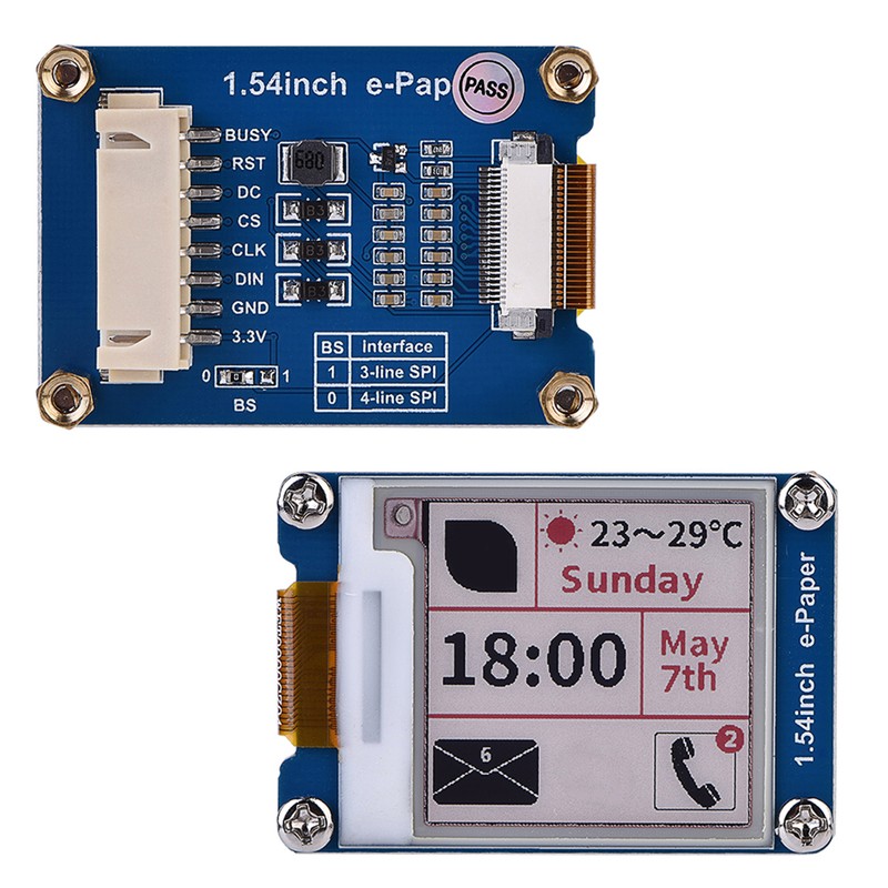 1.54inch e paper Module (B) 200 x 200 E ink