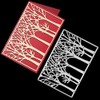 Tree Frame Square Metal Die Cuts,Spring Tree Flower Forest Cutting