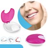 1 Pack Press Retainer Case, Portable Denture Box, Braces Denture